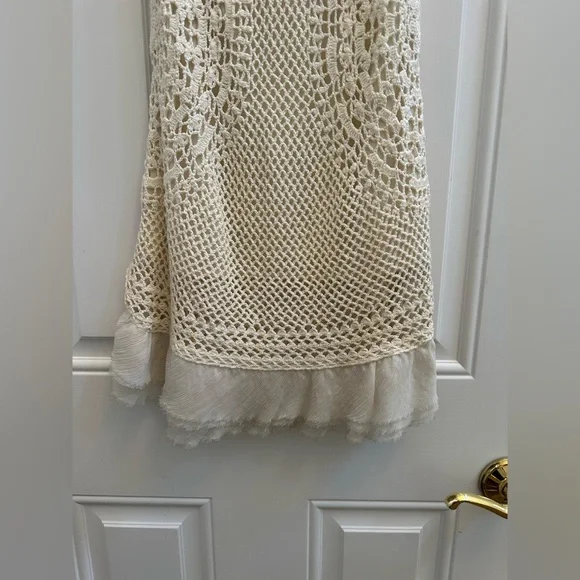 Free People Cream Crochet Mini Dress - Picture 3 of 6